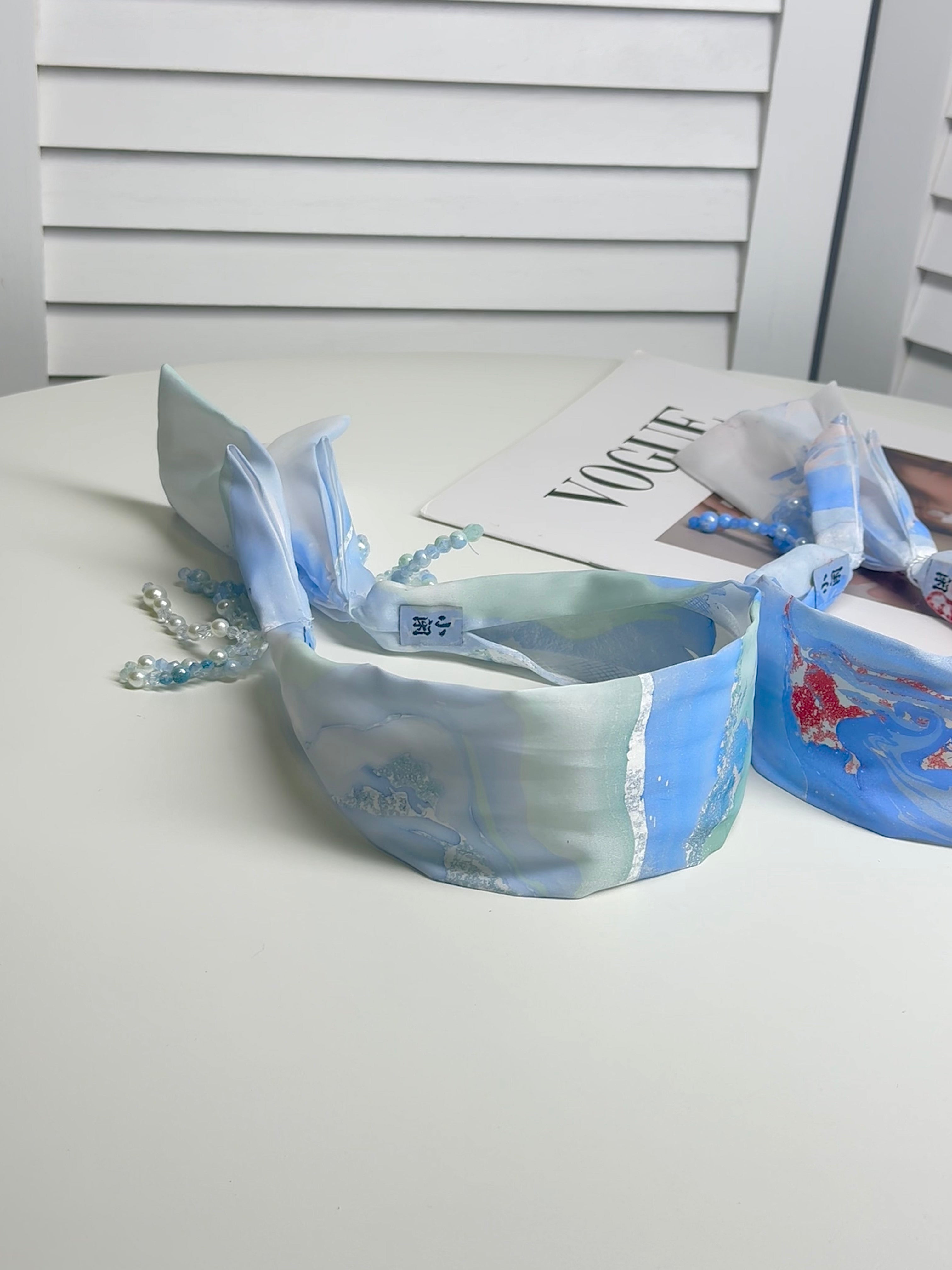 Snowfall Ribbon Headband
