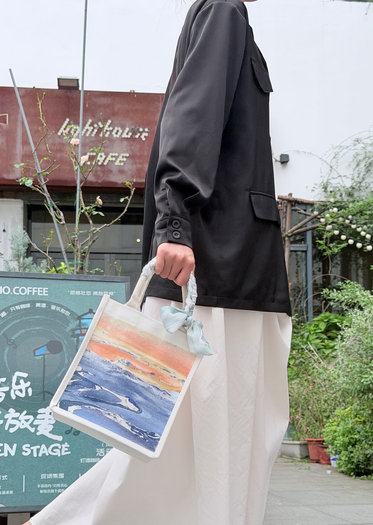 Floating Lacquer Tote